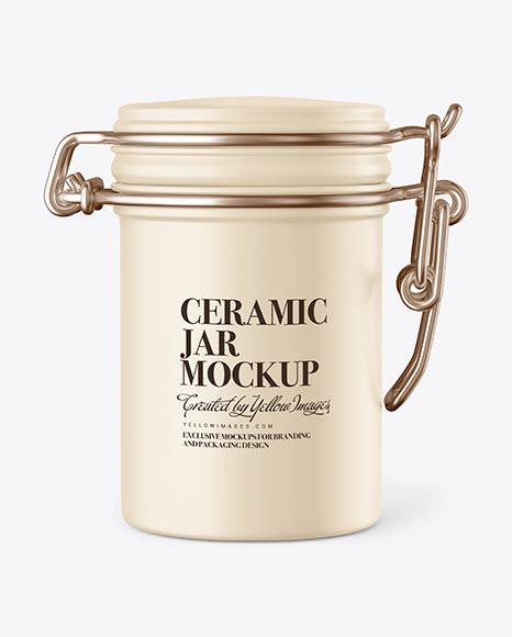 Download Free Matte Ceramic Jar Mockup PSD Placeit Images