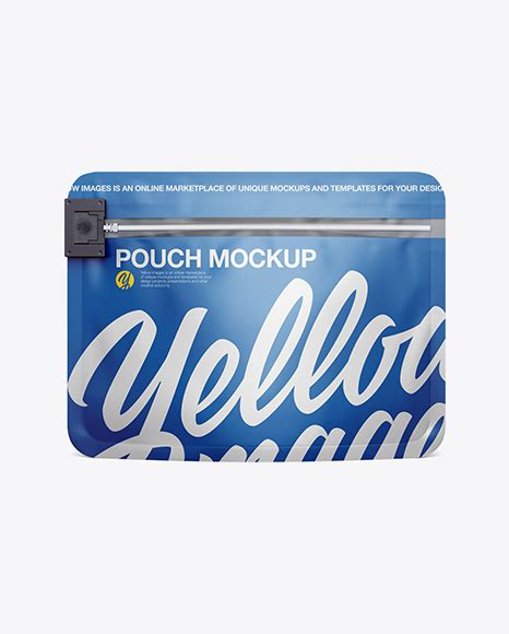 Download Free Matte Child Resistant Zipseal Pouch PSD Generator