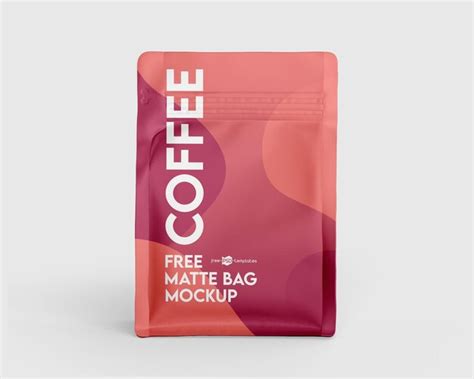 Download Free Matte Coffee Bag Mockup PSD TIFF Files PSD Files