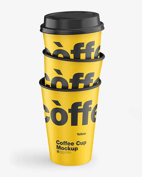Download Free Matte Coffee Cups Mockup PSD Generator