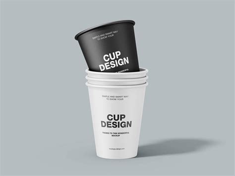 Download Free Matte Coffee Cups Mockup PSD TIFF Files