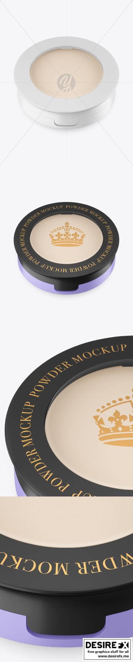 Download Free Matte Compact Powder Mockup TIFF PSD Yellowimages