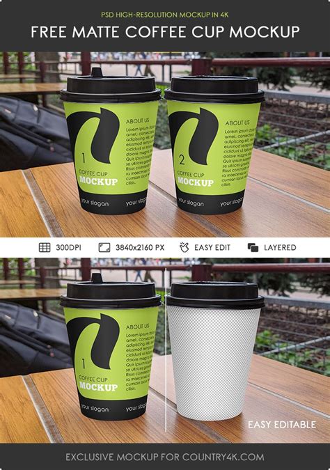 Download Free Matte Cup Mockup PSD Generator PSD Files