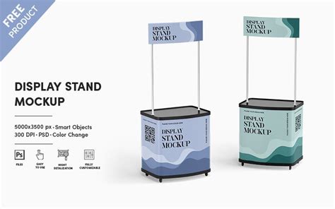 Download Free Matte Display Stand Mockup PSD Mockup Templates