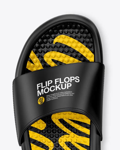 Download Free Matte Flip Flops Mockup - Top View PSD Generator