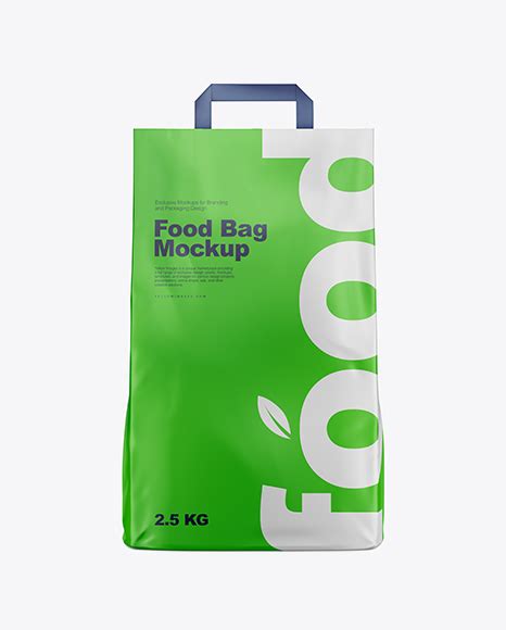 Download Free Matte Food Bag Mockup - Front View PSD Generator