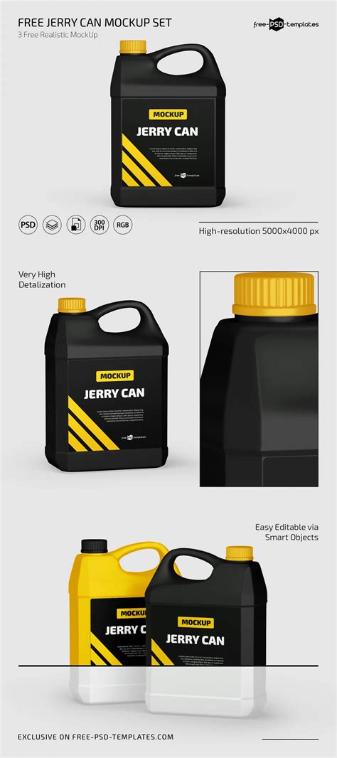Download Free Matte Jerry Can Mockup PSD Free Mockups Yellowimages PSD PSD Files