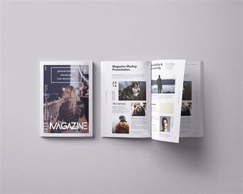 Download Free Matte Magazine Mockup PSD Generator