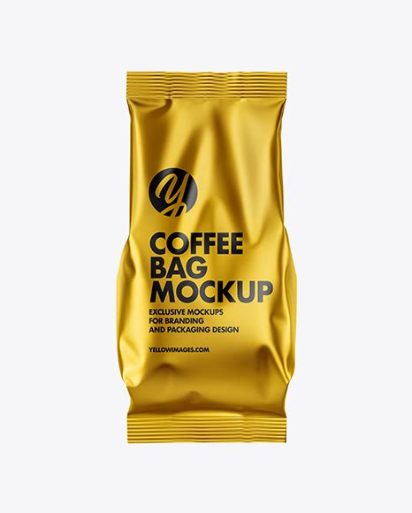 Download Free Matte Metallic Coffee Bag Package Mockup PSD Free Mockups Yellowimages PSD PSD Files