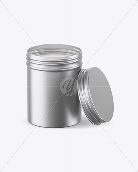 Download Free Matte Metallic Round Tin Box Mockup PSD Generator