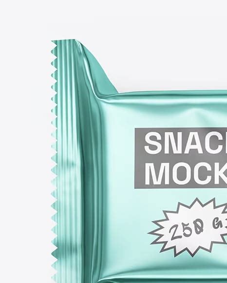 Download Free Matte Metallic Snack Package Mockup TIFF PSD Generator