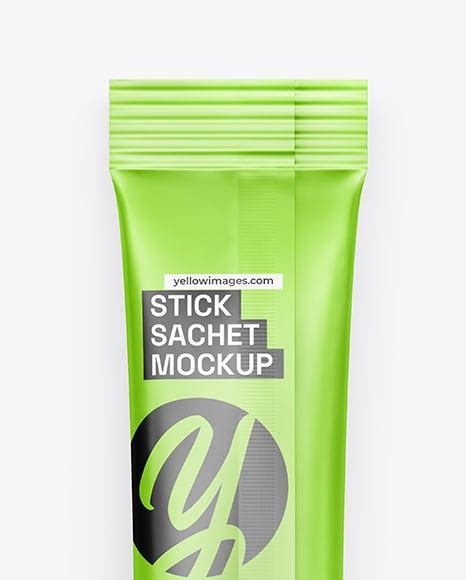 Download Free Matte Metallic Stick Sachet Mockup PSD Generator PSD Files