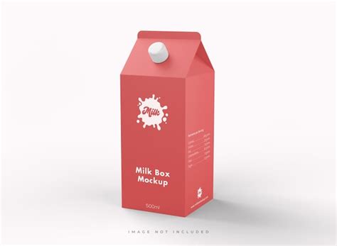 Download Free Matte Milk Packaging Box Mockup PSD Placeit PSD Files
