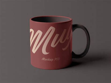 Download Free Matte Mug mockup PSD Generator