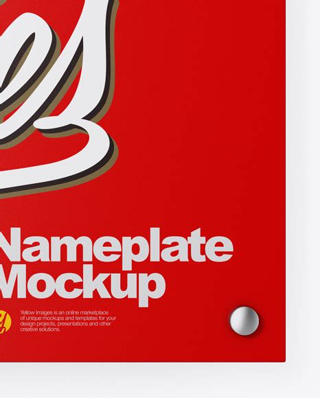 Download Free Matte Nameplate Mockup PSD Generator