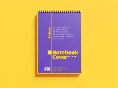 Download Free Matte Notebook Mockup PSD for Branding