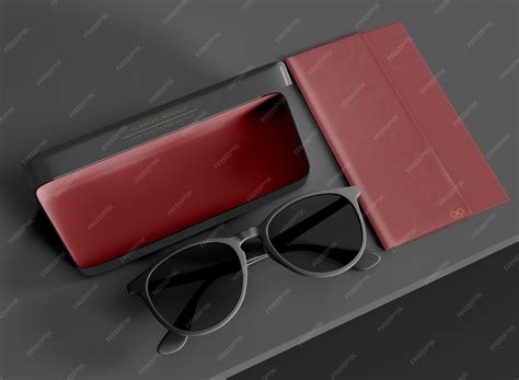 Download Free Matte Notebook with Sunglasses Mockup PSD Generator PSD Files