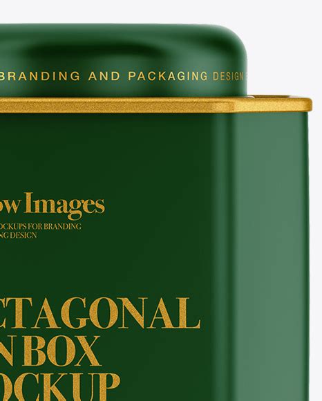 Download Free Matte Octagonal Tin Box Mockup PSD Yellowimages