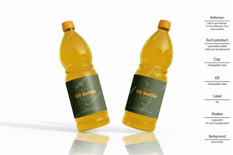 Download Free Matte Oil Bottle Mockup PSD Generator