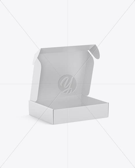Download Free Matte Opened Box Mockup - Half Side View PSD Generator