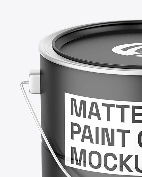 Download Free Matte Paint Bucket Mockup PSD Object Mockups PSD Files