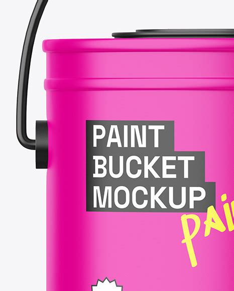 Download Free Matte Paint Bucket Mockup PSD Placeit PSD Files