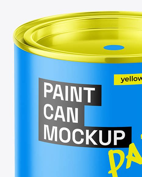 Download Free Matte Paint Can Mockup PSD Generator