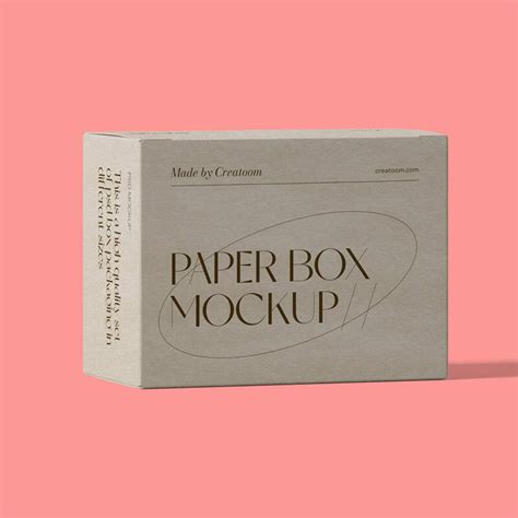Download Free Matte Paper Box Mockup - Front View PSD Generator