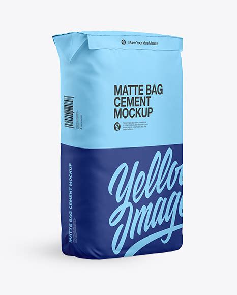 Download Free Matte Paper Cement Bag Mockup PSD Generator