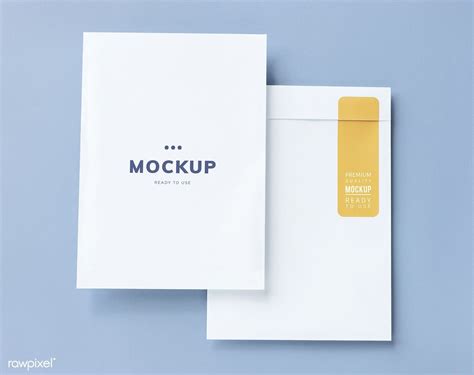 Download Free Matte Paper Envelope Mockup PSD Generator