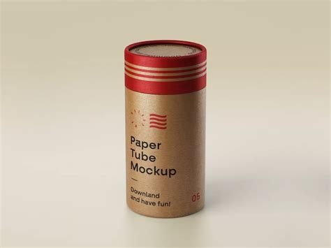Download Free Matte Paper Tube Mockup TIFF PSD Generator