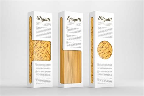 Download Free Matte Paper Tube w/ Pennette Pasta Mockup PSD Generator PSD Files