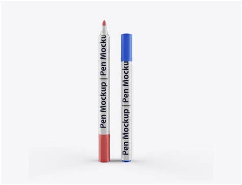 Download Free Matte Permanent Marker Mockup - Front View PSD Generator