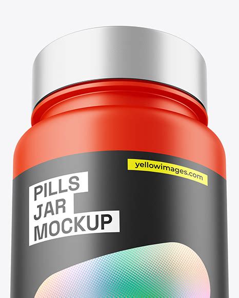 Download Free Matte Pills Jar Mockup PSD Generator PSD Files