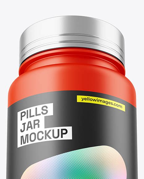 Download Free Matte Pills Jar Mockup PSD PSD Yellowimages PSD Files