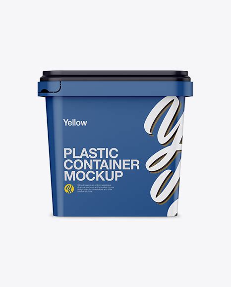 Download Free Matte Plastic Container Mockup - Front View PSD Yellowimages
