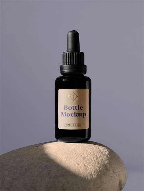 Download Free Matte Plastic Dropper Bottle Mockup PSD Generator PSD Files