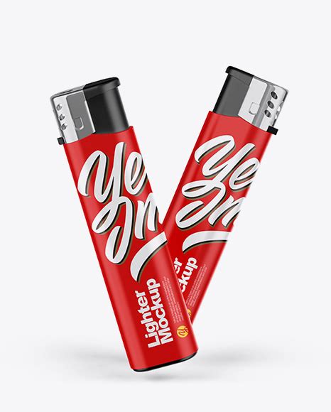 Download Free Matte Plastic Lighter Mockup PSD Generator PSD Files