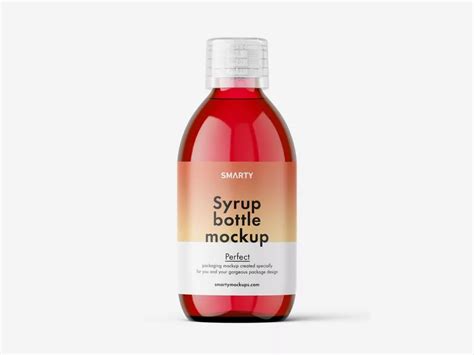 Download Free Matte Plastic Syrup Bottle Mockup PSD Generator
