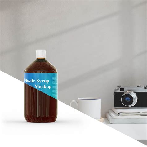 Download Free Matte Plastic Syrup Bottle Mockup PSD Object Mockups