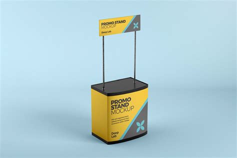Download Free Matte Promo Stand Mockup PSD Mockup Templates