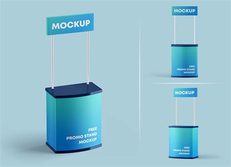 Download Free Matte Promo Stand Mockup PSD Yellowimages