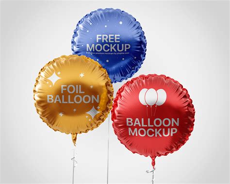 Download Free Matte Round Baloon Mockup PSD Generator