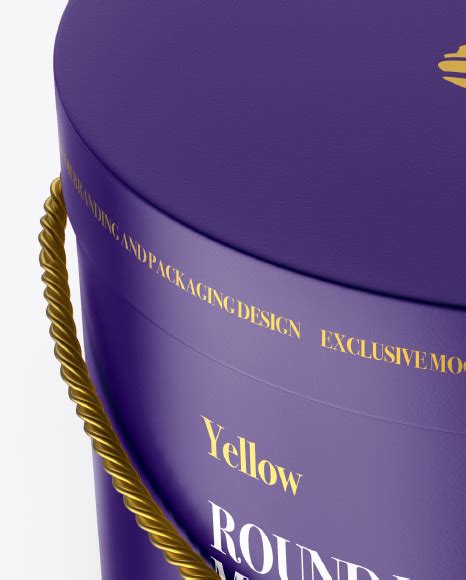 Download Free Matte Round Box Mockup PSD Yellowimages