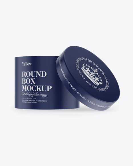 Download Free Matte Round Box Mockup PSD for Branding
