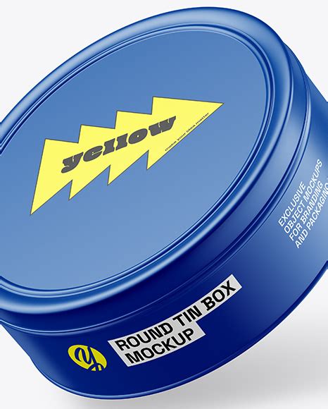 Download Free Matte Round Tin Box Mockup PSD Generator