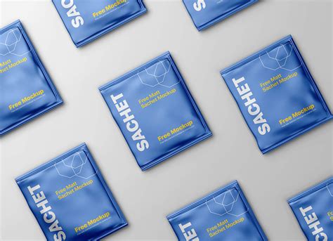 Download Free Matte Sachet Mockup PSD Generator