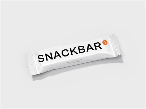 Download Free Matte Snack Bar Mockup - Half Side View PSD Generator