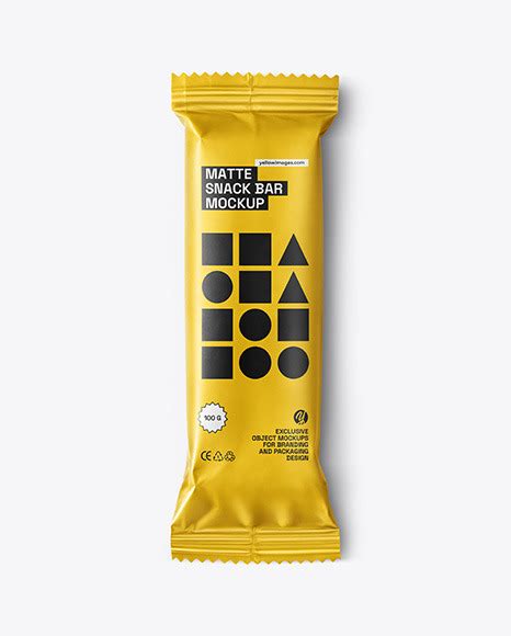 Download Free Matte Snack Bar Mockup PSD Yellow Images Free Mockups PSD Files