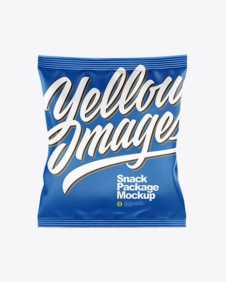 Download Free Matte Snack Mockup - Front View PSD Yellowimages